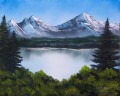 mountainscape Bob Ross freehand landscapes
